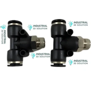 Tee Pneumatic Push Connector (Multiple Sizes) – Heavy-Duty Air Pipe Fitting for Compressor, Automation & Industrial Systems