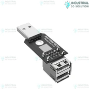 Hub Dual USB Adapter for Bambu Lab P1S/P1P Printers – Protects Original USB Port, Easy Expansion