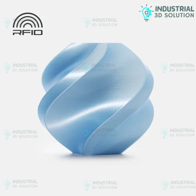 Bambu PLA Silk+ Baby Blue (13603) – 1.75mm 3D Printing Filament (1kg Spool)