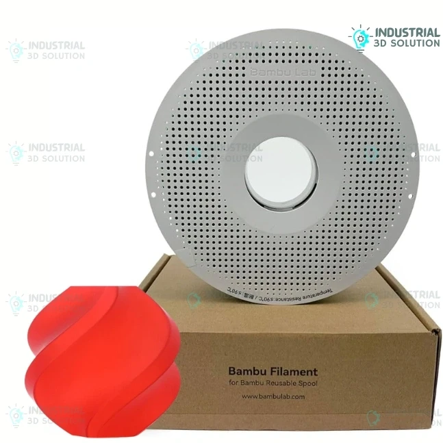 Bambu Lab PLA Translucent Red 3D Printing Filament 1.75mm (13210)