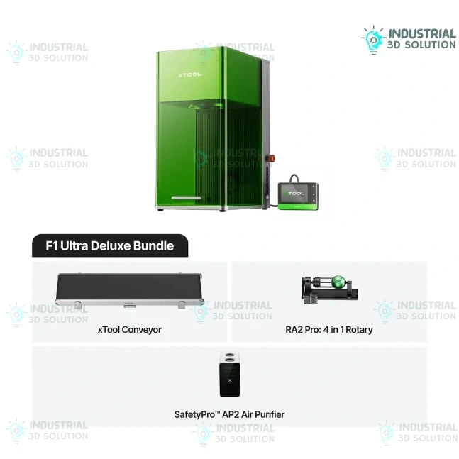 xTool F1 Ultra 20W Fiber & Diode Dual Laser Engraver F1 Ultra Deluxe Bundle Industrial Laser System
