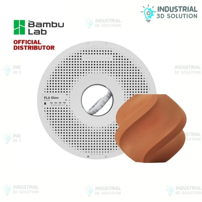 Bambu Lab PLA Wood Clay Brown – 1.75mm 3D Printing Filament (With Reusable Spool)