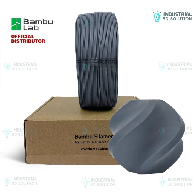 Bambu Lab PLA Basic Blue Grey 3D Printing Filament 1.75mm (10602)