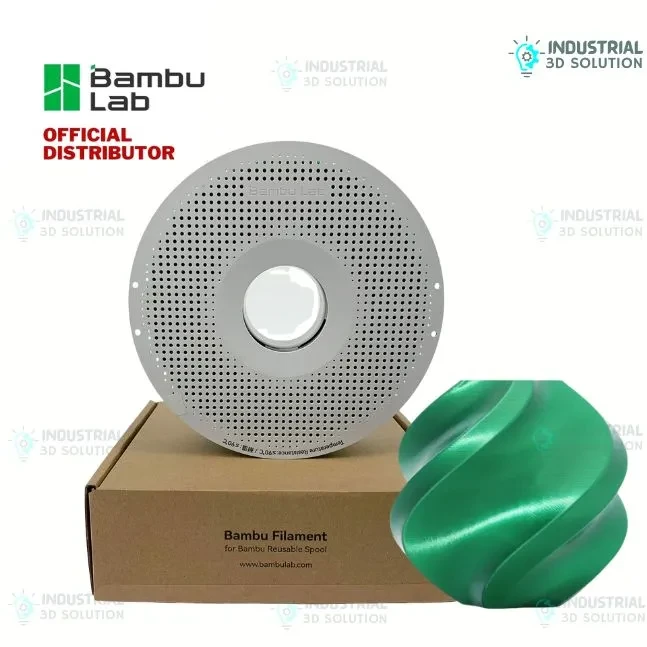 Bambu Lab PLA Silk+ Candy Green 3D Printing Filament 1.75mm (13506)