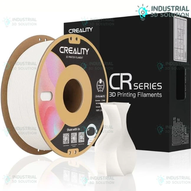 Creality CR-PLA Matte Gypsum White Filament 1.75mm | Matte White PLA 3D Printing Material