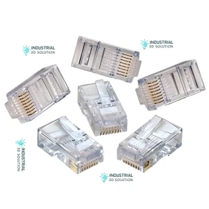 Gold-Plated RJ45 Connector | High-Speed CAT6/CAT7 Ethernet Plug for Stable Gigabit Network Performance