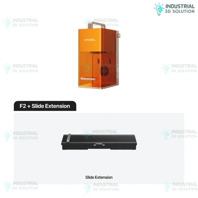 xTool F2 Portable Dual Laser Engraver 15W Diode Laser + 5W 1064nm Infrared Laser with Slide Extension Compact Metal and Wood Laser Engraving Machine