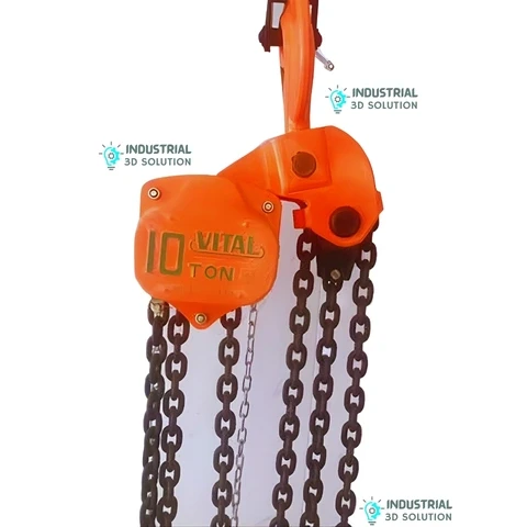 VITAL 10 Ton 5 Meter Chain Pulley Block | Heavy Duty Manual Hoist for Industrial Lifting