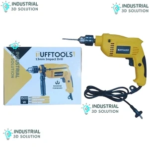 TUFFTOOLS 1500W 13mm Heavy-Duty Impact Drill – High-Power Electric Hammer Drill Machine for Wood, Metal & Concrete