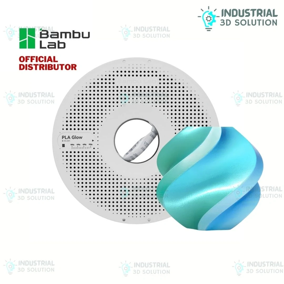 Bambu PLA Silk Multi-Color Blue Hawaii (13904) – 1.75mm High-Gloss 3D Printing Filament