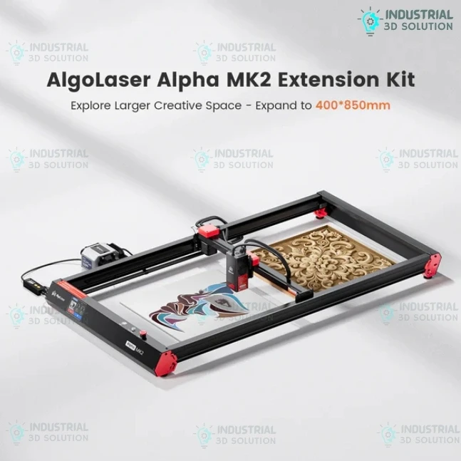 AlgoLaser Alpha MK2 Machine Extension Kit / Laser Engraving Area Expansion Frame 400×850mm Compatible Upgrade Kit