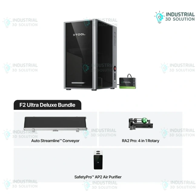 xTool F2 Ultra 60W MOPA & 40W Diode Dual Laser Engraver Dual Laser F2 Ultra Deluxe Bundle Industrial Laser System