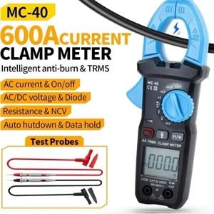 FNIRSI ClampMate MC-40 – Smart Clamp Meter & Digital Multimeter for AC/DC Current, Voltage, Resistance & Continuity Testing