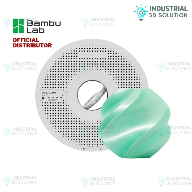 Bambu PLA Silk+ Mint – 1.75mm 3D Printing Filament (With Reusable Spool)