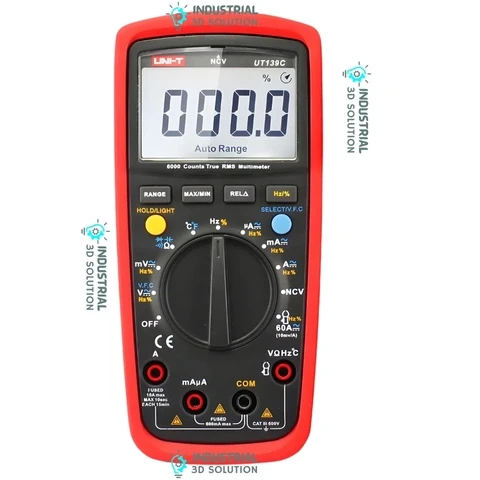 Uni-T UT139C Digital Multimeter | NCV Voltage Detector, Temperature Measurement, Auto-Range AC/DC Tester for Electrical, HVAC & Industrial Diagnostics