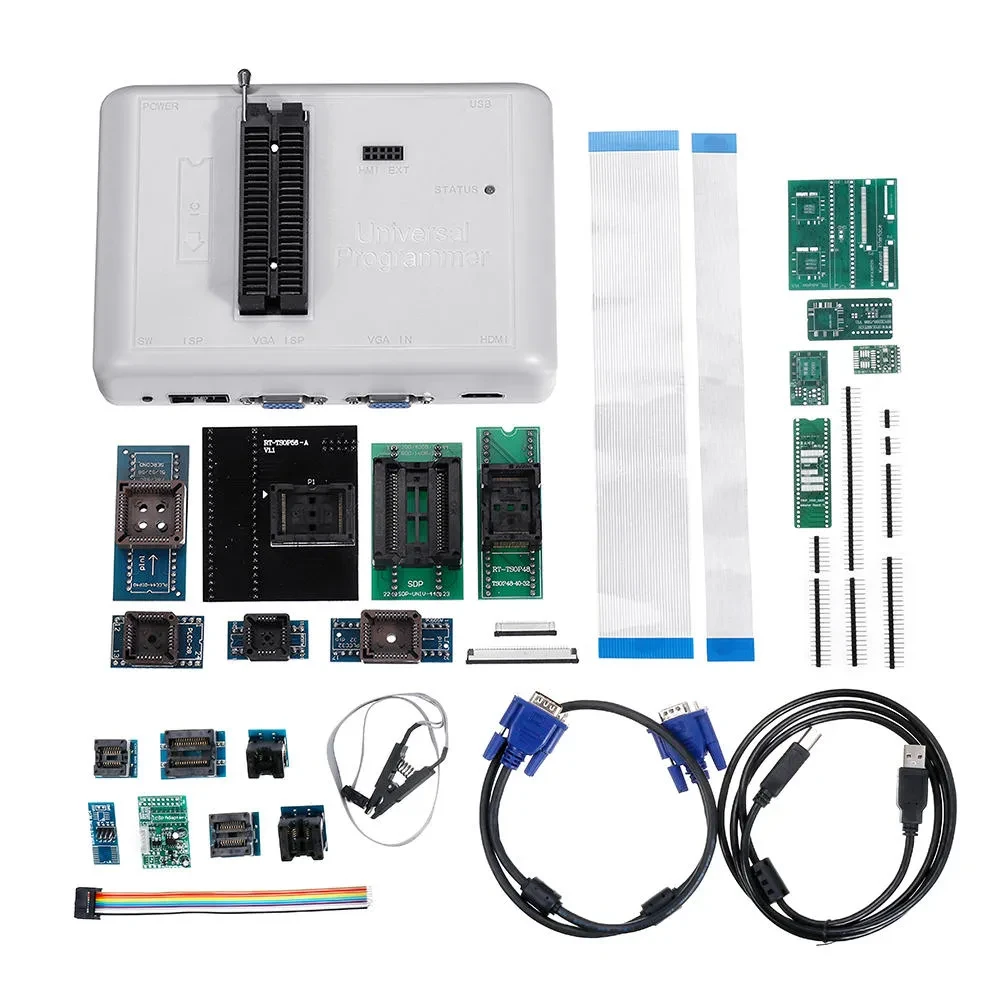 RT809H EMMC-NAND FLASH Universal Programmer With 21 Adapter And Cables EMMC-Nand