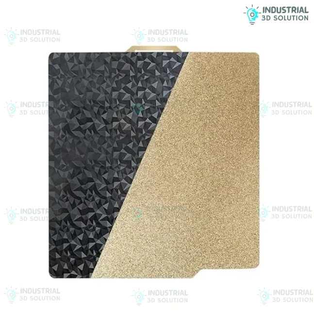 BeeLayers 355×355mm Dual-Sided Smooth PEO & Textured PEI Spring Steel Build Plate for 350mm 3D Printers