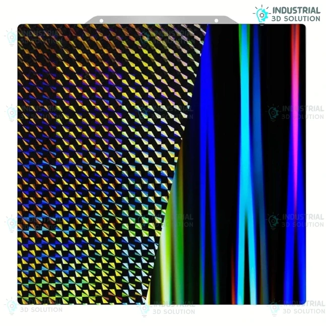 BeeLayers H1H 235×235mm Flake+Galaxy Double-Sided Smooth Build Plate – Magnetic Flexible Spring Steel for 3D Printers