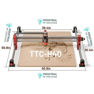 TwoTrees TTC-H40 800W CNC Router Machine High-Power Precision 3-Axis Desktop CNC Engraver & Cutter for Wood, Metal, Acrylic & PCB