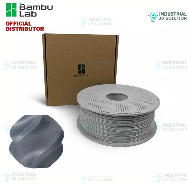 Bambu Lab PLA Sparkle Slate Gray Sparkle 3D Printing Filament 1.75mm (13102)
