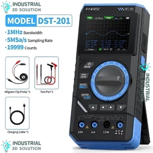FNIRSI DST-201 3-in-1 Handheld Oscilloscope 1MHz Digital Multimeter & Signal Generator for Electronics Testing