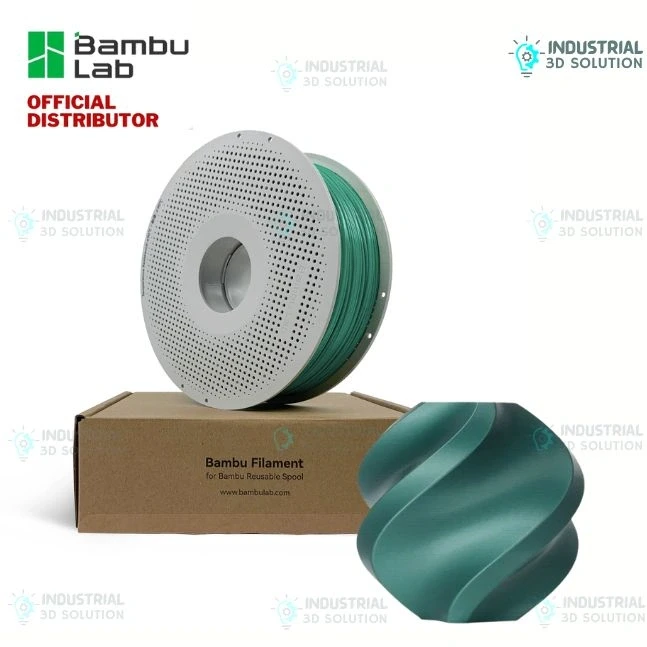 Bambu Lab PLA Metal Oxide Green Metallic 3D Printing Filament 1.75mm (13500)