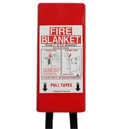 Light Duty 1.2 x 1.8M Fire Blanket – Certified Fire-Resistant Safety Blanket | PVC Box | AS/NZS 3504:2006