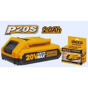 INGCO FBLI2001/ 20V Lithium-Ion Battery Pack – 2.0Ah, Power Cells for P20S Cordless Tools