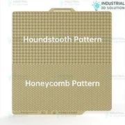 BuildPlate Designer Dual-Textured 3D Printing Plate for Bambu X1P1A1  Honeycomb & Houndstooth