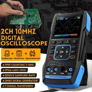 FNIRSI® 2C23T Pro – 3-in-1 10MHz Handheld Oscilloscope, Multimeter & Signal Generator (250MS/s Sampling)