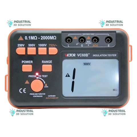 VICTOR VC60B+ Megger Meter - Digital Insulation Resistance Tester | High-Accuracy Megger Meter for Electrical, Industrial & Power Safety Testing