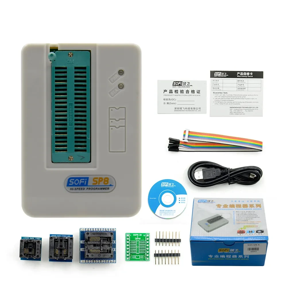 Sofi SP8-A High Speed USB Universal Programmer 40pin ZIF With ISP Interface