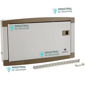Havells 12-Way SPN Distribution Board Double Door Electrical Panel for Safe Power Control