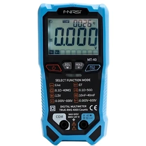 FNIRSI VoltMate MT-40 – Smart Auto-Ranging Digital Multimeter with Backlit Display for Voltage, Current, Resistance & Continuity Testing
