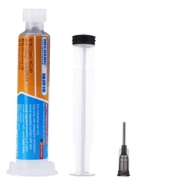 Mechanic Sn63/Pb37 SMD Solder Paste – 35g Syringe with Alloy Push Rod & Precision Needle for PCB Rework & Micro Soldering
