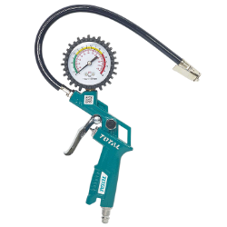 Air Tire Inflating kit 0.5-8.5 bar, heavu duty Air Tire Pressure Gauge TOTAL BRAND Same as picture