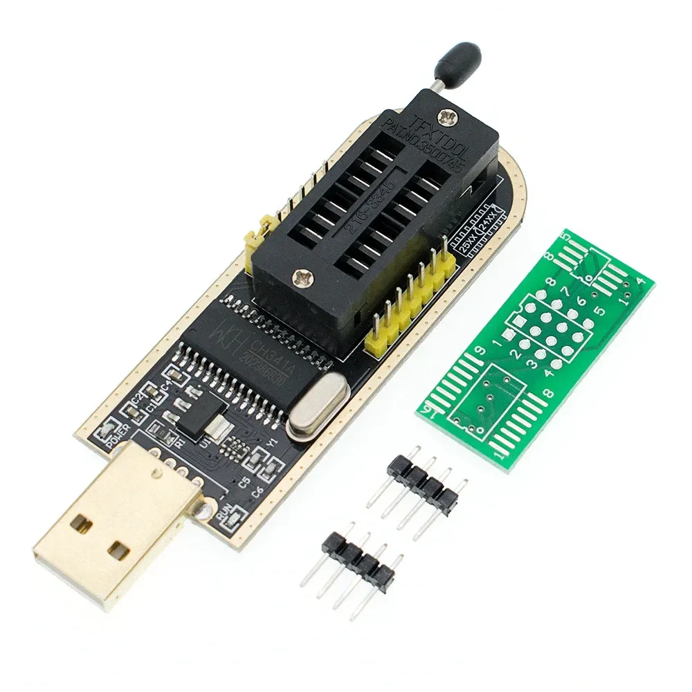 CH341A USB Bios Programmer Support Chip 24 EEPROM 25 SPI Flash Black Edition