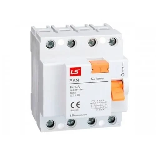 63A, 4P, 30mA, Type-A & AC, RCCB - LS