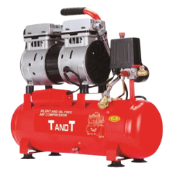 TANDT Silent and Oil Free Air Compressor, Capacity 10L, Power 600W, Max Pressure: 7 Bar, Model: TT6010S - Kings Trading