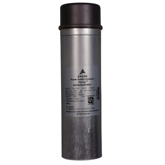 EPCOS Make Power Factor Correction Capacitor 20 KVAr / 440V 50Hz Cylindrical For Industrial