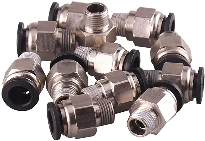 Pneumatic Nozzle 6mmx1/8″ Pipe Connector – 5 Pcs