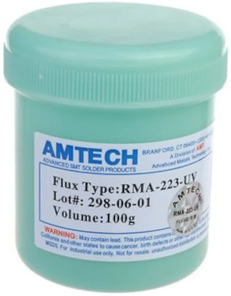 Amtech LF-4300-TF Solder Flux Paste 10cc Original USA Leaded & Lead-free