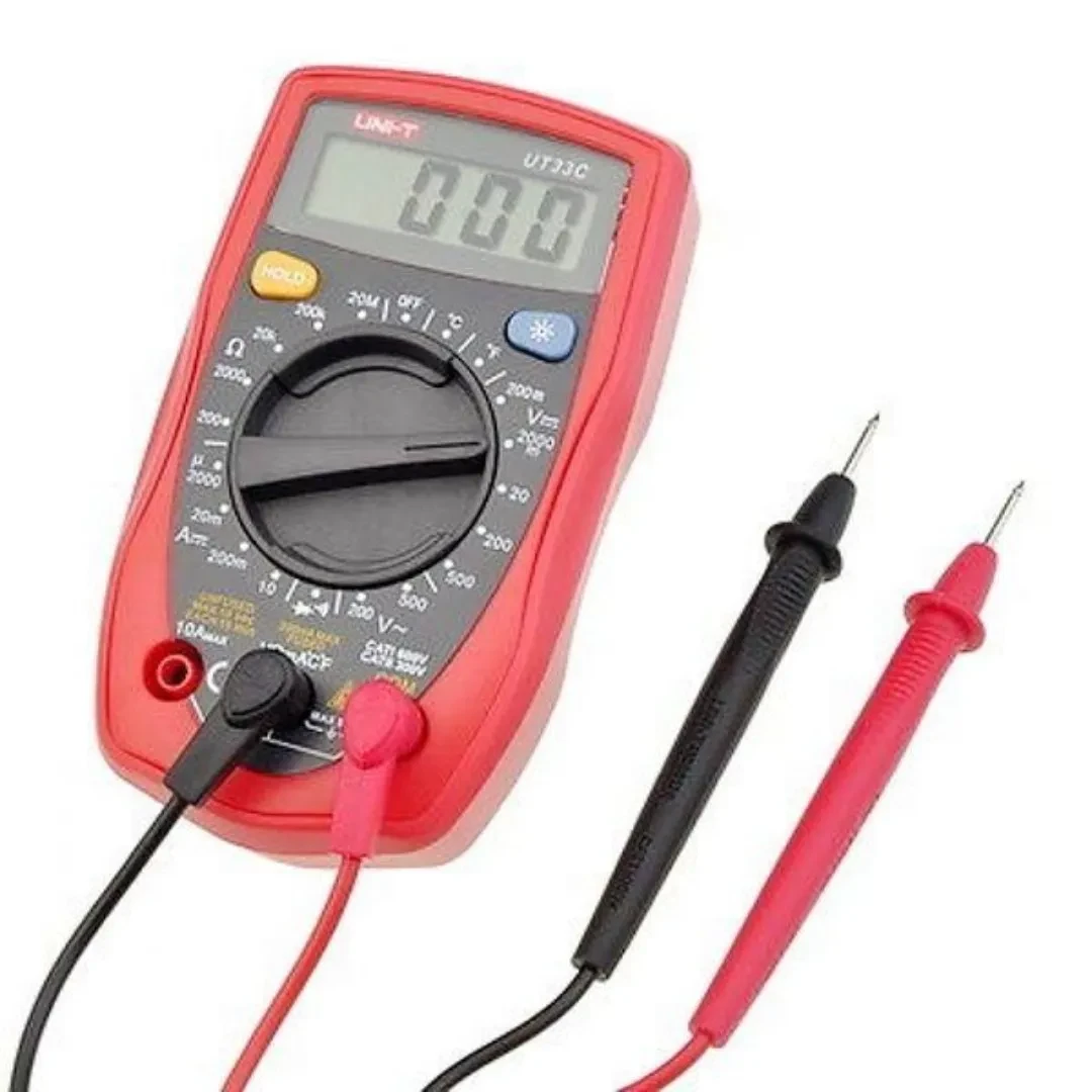 UNI-T UT33C Plam Size Digital Multimeter Handheld AC DC Volt Ohm Temp Resi