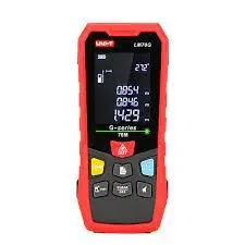UNI-T LM100A Laser Distance Meter with 2 Bubble Levels Backlit LCD Display Pythagoras Mode Measure
