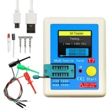 LCR-T7 Multifunction Transistor & Component Tester – Full Color Display | Diode, Triode, MOSFET, LCR, ESR, Capacitance Meter