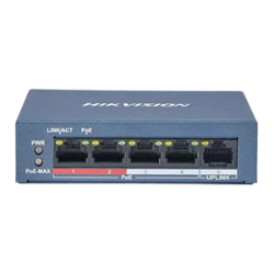 Hikvision DS-3E0105P-E/M(B) 4-Port Fast Ethernet Unmanaged POE Switch