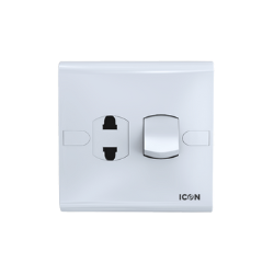 Icon Classic 2pin Socket With Switch