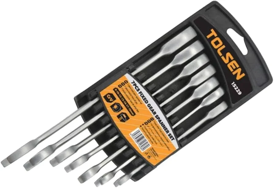 TOLSEN 7Pcs Flexible Gear Head Combination Ratchet Spanner Set