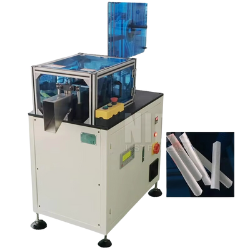 Double head stations motor insulation wedge paper folding and cutting machine
