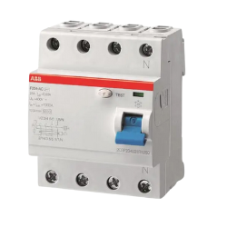 100A, 4P, 30mA, Type-AC, RCCB - ABB